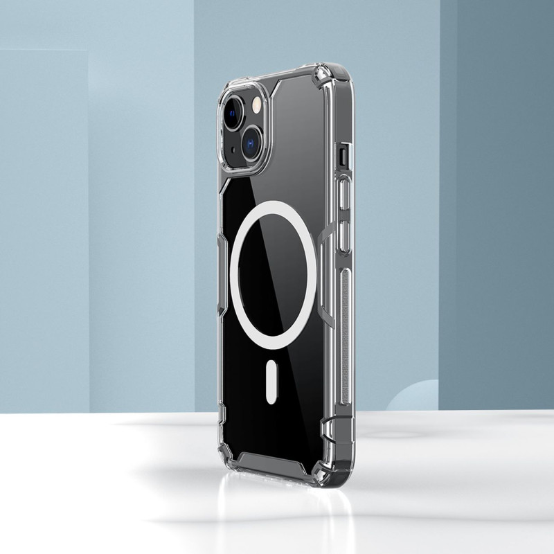 Nillkin Nature Pro Magnetic Case iPhone 14 magnetinis dėklas MagSafe skaidrus