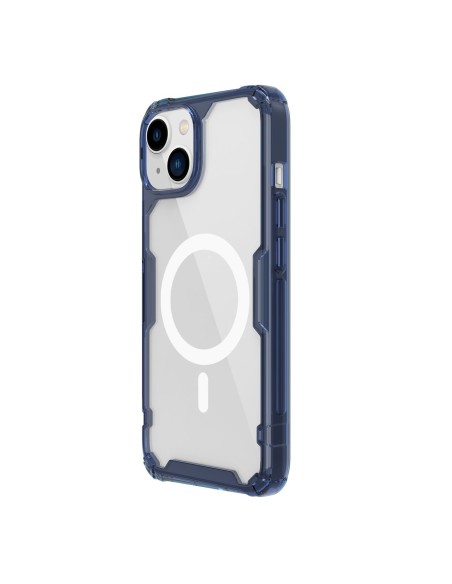 Nillkin Nature Pro Magnetic Case iPhone 14 magnetinis dėklas MagSafe mėlynas Nillkin Nature Pro Magnetic Case iPhone 14 magnetinis dėklas MagSafe mėlynas