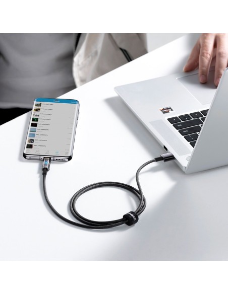 Explorer serijos USB laidas USB-C 100W 1 m juodas Explorer serijos USB laidas USB-C 100W 1 m juodas
