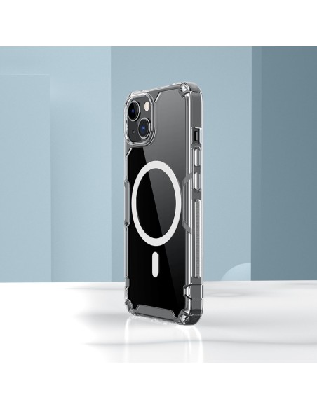 Nillkin Nature Pro Magnetic Case iPhone 14 magnetinis dėklas MagSafe mėlynas Nillkin Nature Pro Magnetic Case iPhone 14 magnetinis dėklas MagSafe mėlynas
