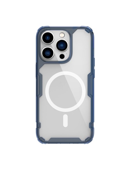 Nillkin Nature Pro Magnetic Case iPhone 14 Pro magnetinis dėklas MagSafe mėlynas Nillkin Nature Pro Magnetic Case iPhone 14 Pro magnetinis dėklas MagSafe mėlynas