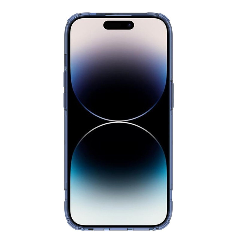 Nillkin Nature Pro Magnetic Case iPhone 14 Pro magnetinis dėklas MagSafe mėlynas