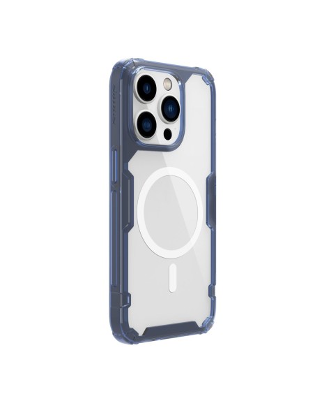 Nillkin Nature Pro Magnetic Case iPhone 14 Pro magnetinis dėklas MagSafe mėlynas Nillkin Nature Pro Magnetic Case iPhone 14 Pro magnetinis dėklas MagSafe mėlynas