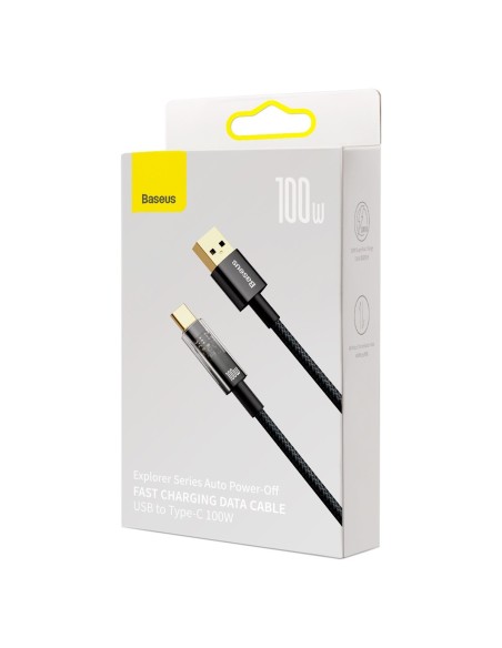 Explorer serijos USB laidas USB-C 100W 1 m juodas Explorer serijos USB laidas USB-C 100W 1 m juodas