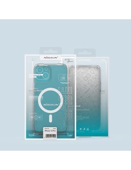 Nillkin Nature Pro Magnetic Case iPhone 14 Pro magnetinis dėklas MagSafe mėlynas Nillkin Nature Pro Magnetic Case iPhone 14 Pro magnetinis dėklas MagSafe mėlynas
