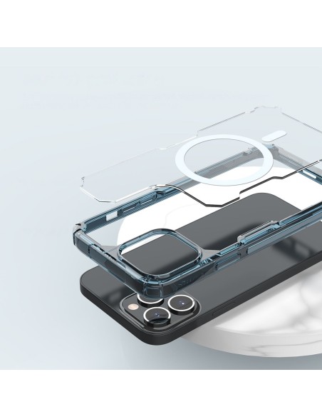 Nillkin Nature Pro Magnetic Case iPhone 14 Pro magnetinis dėklas MagSafe mėlynas Nillkin Nature Pro Magnetic Case iPhone 14 Pro magnetinis dėklas MagSafe mėlynas