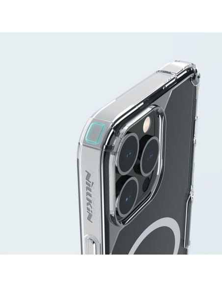 Nillkin Nature Pro Magnetic Case iPhone 14 Pro magnetinis dėklas MagSafe mėlynas Nillkin Nature Pro Magnetic Case iPhone 14 Pro magnetinis dėklas MagSafe mėlynas