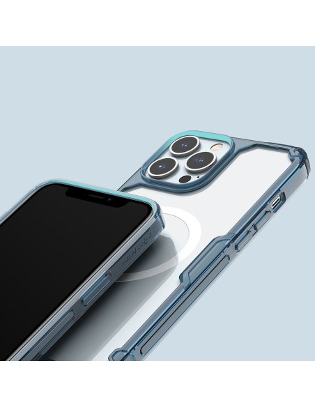 Nillkin Nature Pro Magnetic Case iPhone 14 Pro magnetinis dėklas MagSafe mėlynas Nillkin Nature Pro Magnetic Case iPhone 14 Pro magnetinis dėklas MagSafe mėlynas