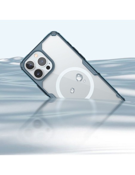 Nillkin Nature Pro Magnetic Case iPhone 14 Pro magnetinis dėklas MagSafe mėlynas Nillkin Nature Pro Magnetic Case iPhone 14 Pro magnetinis dėklas MagSafe mėlynas