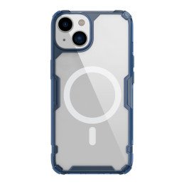 Nillkin Nature Pro Magnetic Case iPhone 14 Plus magnetinis dėklas MagSafe mėlynas