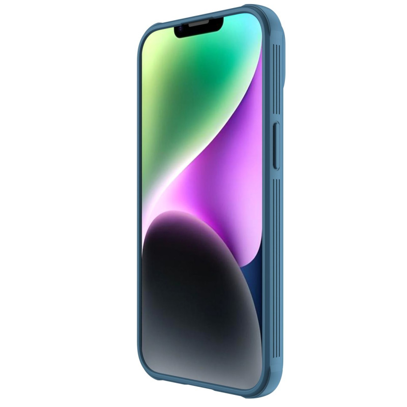 Nillkin CamShield Pro magnetinis dėklas iPhone 14 dangtelio kameros apsauga mėlyna (su MagSafe)