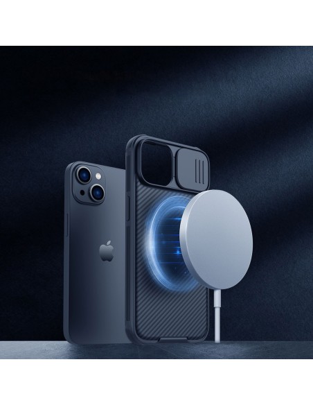 Nillkin CamShield Pro magnetinis dėklas iPhone 14 dangtelio kameros apsauga mėlyna (su MagSafe) Nillkin CamShield Pro magnetinis dėklas iPhone 14 dangtelio kameros apsauga mėlyna (su MagSafe)