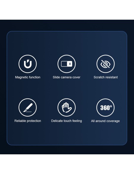 Nillkin CamShield Pro magnetinis dėklas iPhone 14 dangtelio kameros apsauga mėlyna (su MagSafe) Nillkin CamShield Pro magnetinis dėklas iPhone 14 dangtelio kameros apsauga mėlyna (su MagSafe)