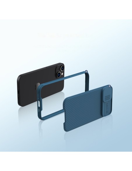 Nillkin CamShield Pro magnetinis dėklas iPhone 14 dangtelio kameros apsauga mėlyna (su MagSafe) Nillkin CamShield Pro magnetinis dėklas iPhone 14 dangtelio kameros apsauga mėlyna (su MagSafe)