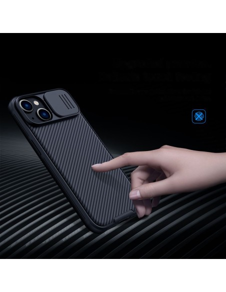 Nillkin CamShield Pro magnetinis dėklas iPhone 14 dangtelio kameros apsauga mėlyna (su MagSafe) Nillkin CamShield Pro magnetinis dėklas iPhone 14 dangtelio kameros apsauga mėlyna (su MagSafe)