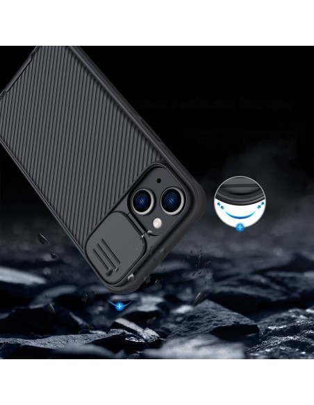 Nillkin CamShield Pro magnetinis dėklas iPhone 14 dangtelio kameros apsauga mėlyna (su MagSafe) Nillkin CamShield Pro magnetinis dėklas iPhone 14 dangtelio kameros apsauga mėlyna (su MagSafe)