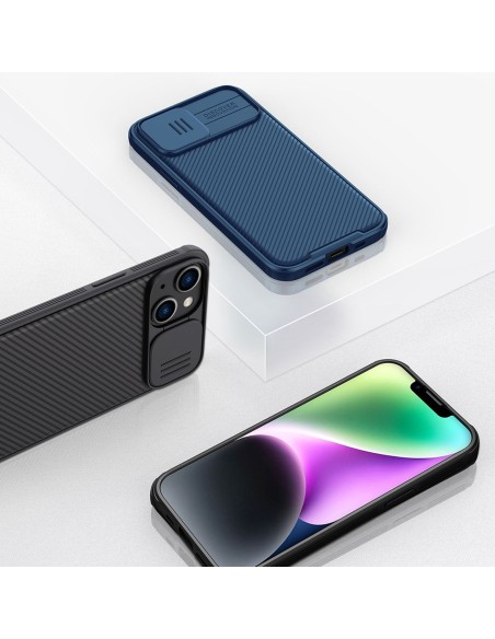 Nillkin CamShield Pro magnetinis dėklas iPhone 14 dangtelio kameros apsauga mėlyna (su MagSafe) Nillkin CamShield Pro magnetinis dėklas iPhone 14 dangtelio kameros apsauga mėlyna (su MagSafe)