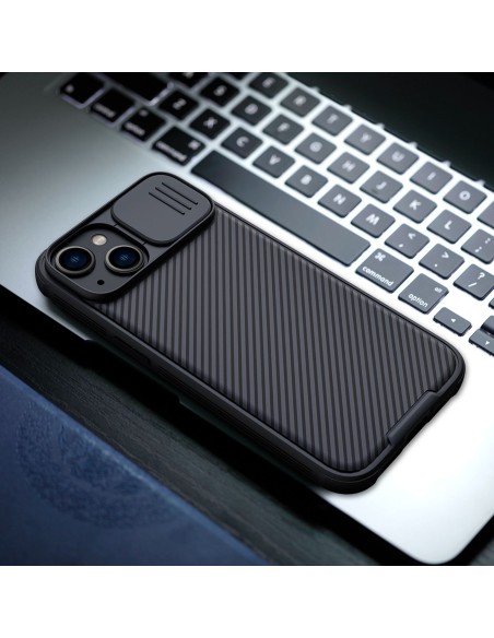 Nillkin CamShield Pro magnetinis dėklas iPhone 14 dangtelio kameros apsauga mėlyna (su MagSafe) Nillkin CamShield Pro magnetinis dėklas iPhone 14 dangtelio kameros apsauga mėlyna (su MagSafe)
