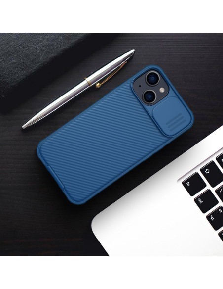 Nillkin CamShield Pro magnetinis dėklas iPhone 14 dangtelio kameros apsauga mėlyna (su MagSafe) Nillkin CamShield Pro magnetinis dėklas iPhone 14 dangtelio kameros apsauga mėlyna (su MagSafe)