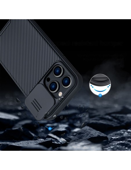 Nillkin CamShield Pro magnetinis dėklas iPhone 14 Pro dangtelio kameros apsauga mėlyna (su MagSafe) Nillkin CamShield Pro magnetinis dėklas iPhone 14 Pro dangtelio kameros apsauga mėlyna (su MagSafe)