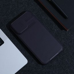 Nillkin CamShield Pro magnetinis dėklas iPhone 14 Pro dangtelio kameros apsauga mėlyna (su MagSafe)