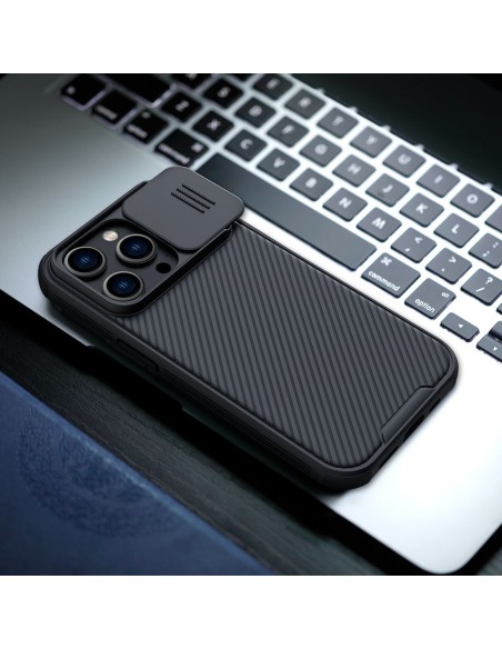 Nillkin CamShield Pro magnetinis dėklas iPhone 14 Pro dangtelio kameros apsauga mėlyna (su MagSafe) Nillkin CamShield Pro magnetinis dėklas iPhone 14 Pro dangtelio kameros apsauga mėlyna (su MagSafe)