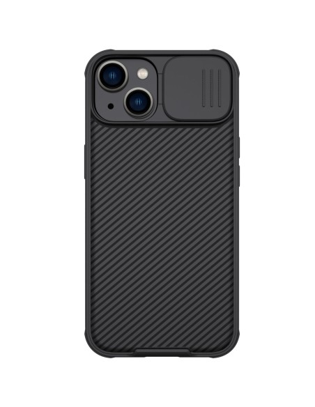 Nillkin CamShield Pro Case iPhone 14 / iPhone 13 Šarvuotos dangtelio kameros apsauga juoda Nillkin CamShield Pro Case iPhone 14 / iPhone 13 Šarvuotos dangtelio kameros apsauga juoda