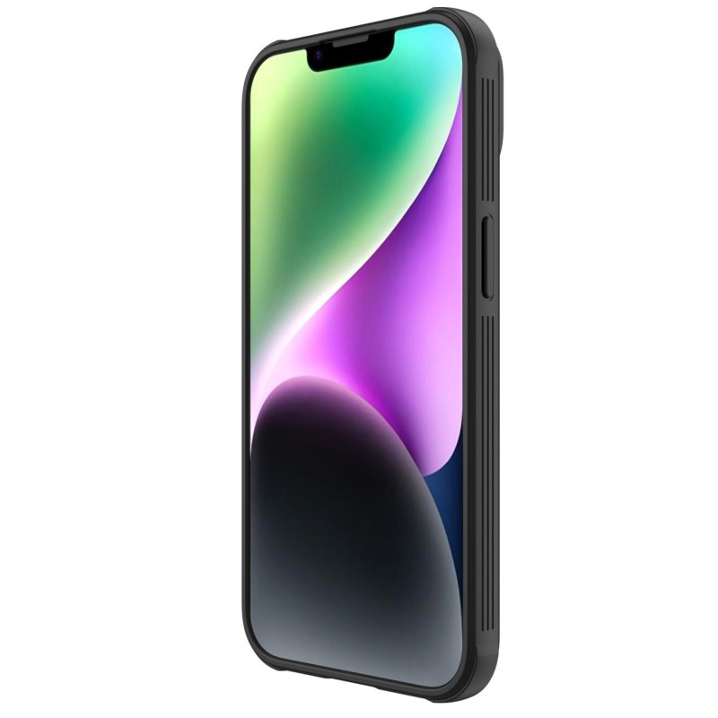Nillkin CamShield Pro Case iPhone 14 / iPhone 13 Šarvuotos dangtelio kameros apsauga juoda