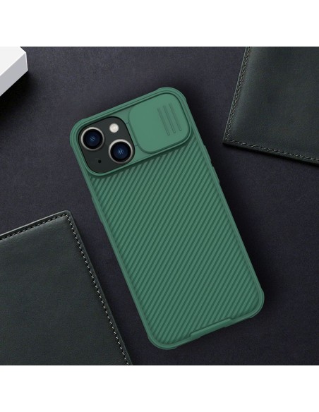 Nillkin CamShield Pro Case iPhone 14 / iPhone 13 Šarvuotos dangtelio kameros apsauga juoda Nillkin CamShield Pro Case iPhone 14 / iPhone 13 Šarvuotos dangtelio kameros apsauga juoda