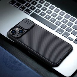 Nillkin CamShield Pro Case iPhone 14 Case Armored Cover Camera Protector Blue