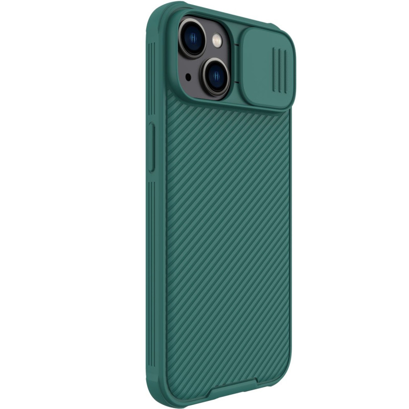 Nillkin CamShield Pro dėklas iPhone 14 Case Armored Cover Camera Protector Green