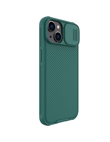 Nillkin CamShield Pro dėklas iPhone 14 Case Armored Cover Camera Protector Green Nillkin CamShield Pro dėklas iPhone 14 Case Armored Cover Camera Protector Green
