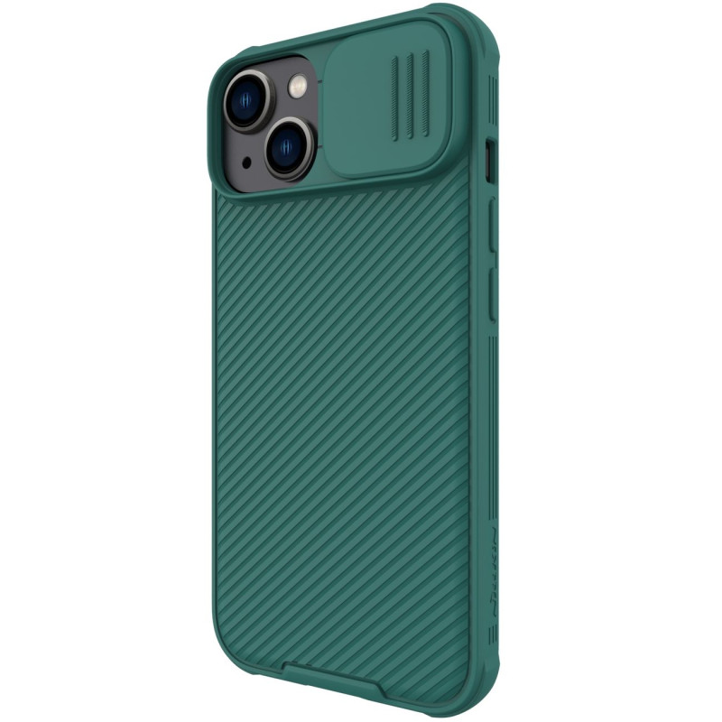 Nillkin CamShield Pro dėklas iPhone 14 Case Armored Cover Camera Protector Green