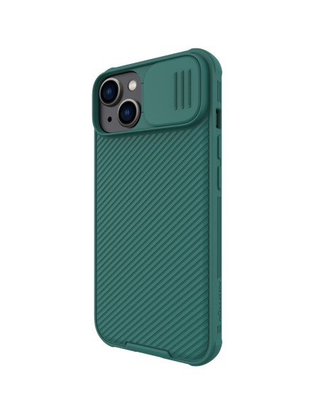 Nillkin CamShield Pro dėklas iPhone 14 Case Armored Cover Camera Protector Green Nillkin CamShield Pro dėklas iPhone 14 Case Armored Cover Camera Protector Green