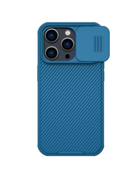 Nillkin CamShield Pro Case iPhone 14 Pro Armored Cover Camera Protector Mėlyna Nillkin CamShield Pro Case iPhone 14 Pro Armored Cover Camera Protector Mėlyna