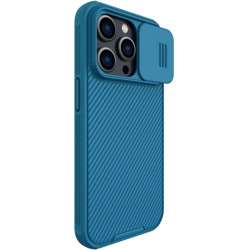 Nillkin CamShield Pro Case iPhone 14 Pro Armored Cover Camera Protector Mėlyna