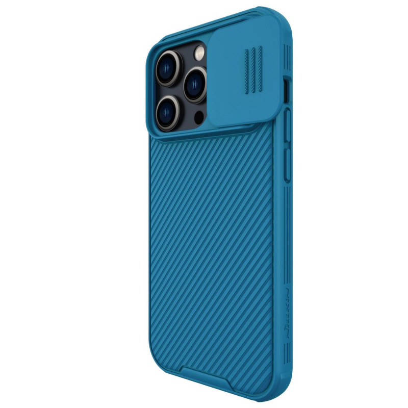 Nillkin CamShield Pro Case iPhone 14 Pro Armored Cover Camera Protector Mėlyna