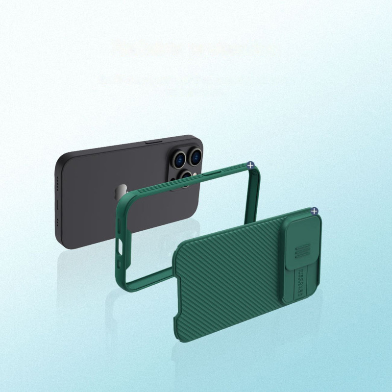 Nillkin CamShield Pro Case iPhone 14 Pro Armored Cover Camera Protector Mėlyna