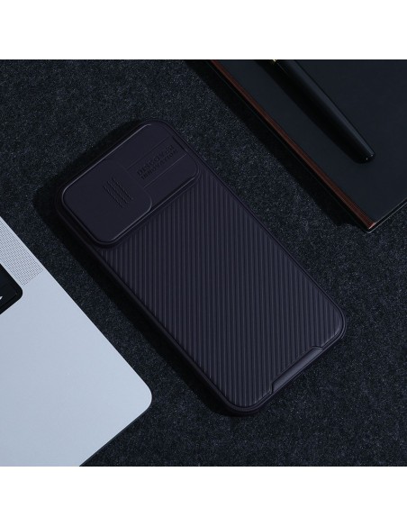 Nillkin CamShield Pro Case iPhone 14 Pro Armored Cover Camera Protector Mėlyna Nillkin CamShield Pro Case iPhone 14 Pro Armored Cover Camera Protector Mėlyna