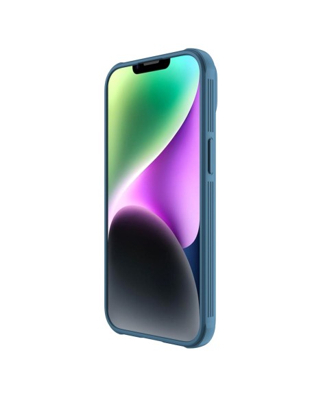 Nillkin CamShield Pro Case iPhone 14 Plus Armored Cover Camera Protector Blue