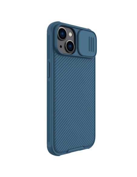Nillkin CamShield Pro Case iPhone 14 Plus Armored Cover Camera Protector Blue