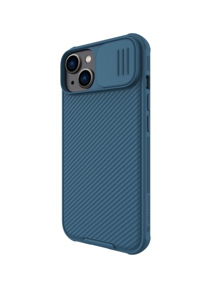 Nillkin CamShield Pro Case iPhone 14 Plus Armored Cover Camera Protector Blue