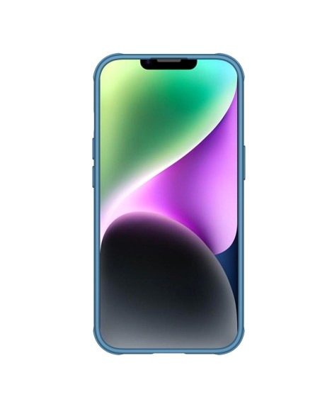 Nillkin CamShield Pro Case iPhone 14 Plus Armored Cover Camera Protector Blue