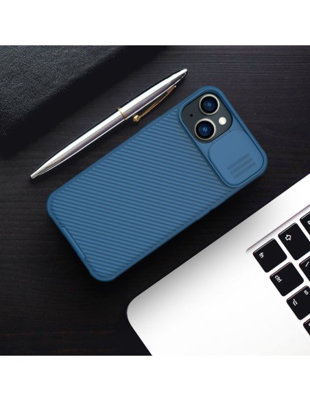 Nillkin CamShield Pro Case iPhone 14 Plus Armored Cover Camera Protector Blue
