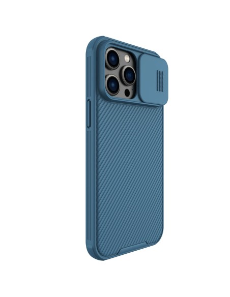 Nillkin CamShield Pro Case iPhone 14 Pro Max Armored Cover Camera Protector Blue