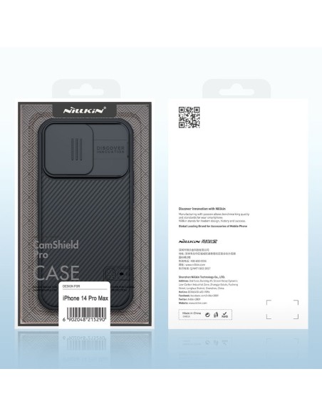 Nillkin CamShield Pro Case iPhone 14 Pro Max Armored Cover Camera Protector Blue
