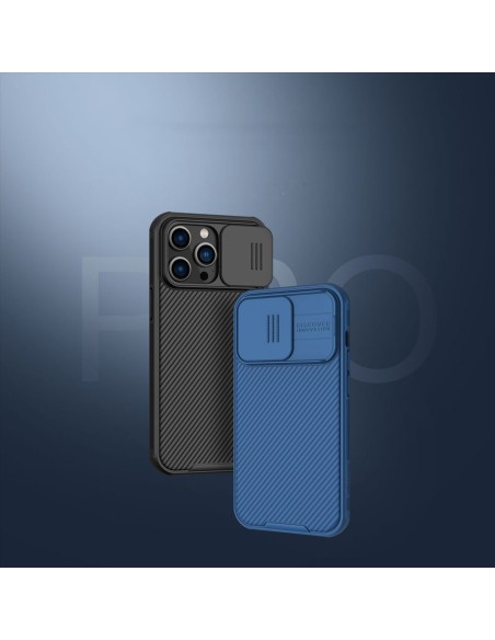 Nillkin CamShield Pro Case iPhone 14 Pro Max Armored Cover Camera Protector Blue
