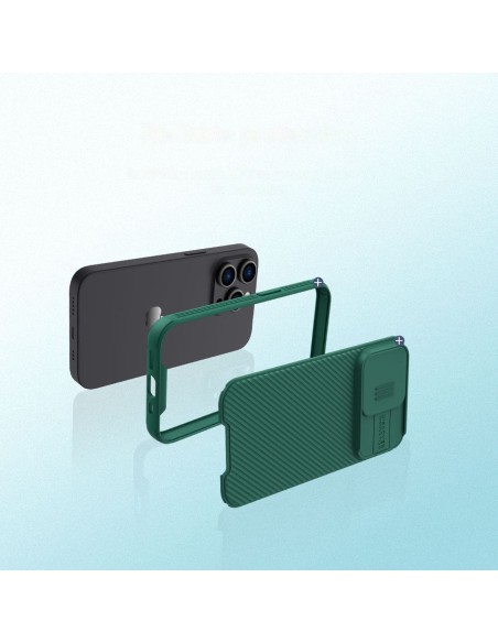 Nillkin CamShield Pro Case iPhone 14 Pro Max Armored Cover Camera Protector Blue