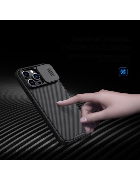 Nillkin CamShield Pro Case iPhone 14 Pro Max Armored Cover Camera Protector Blue