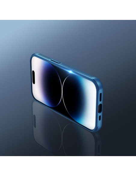 Nillkin CamShield Pro Case iPhone 14 Pro Max Armored Cover Camera Protector Blue